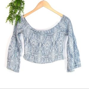 Garage Off the Shoulder Boho Top